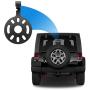Master Tailgaters Backup Camera for Jeep Wrangler Spare Tire Mount with OEM Monitor Adapter