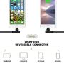 Right Angle iPhone Charger 5Pack 90 Degree Lightning Cable 3FT/6FT/10FT Long Nylon Braided iPhone Data Cable Wire Fast Charging Cord Compatible iPhone/iPad/iPod (Black White)