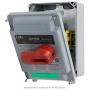 Leviton MS4X-303 30 Amp, 600 VAC, 3-Pole, Non-Fused Manual Motor Starter, Suitable as Motor Disconnect, Type 4X Thermoplastic Enclosure, IP67-Watertight