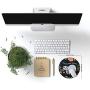Non Slip Rubber Mouse Pad Beautiful Pattern Desktop 7.9in X7.9in Small Size Computer PC Round Mouse Mat (Baby Sloth)