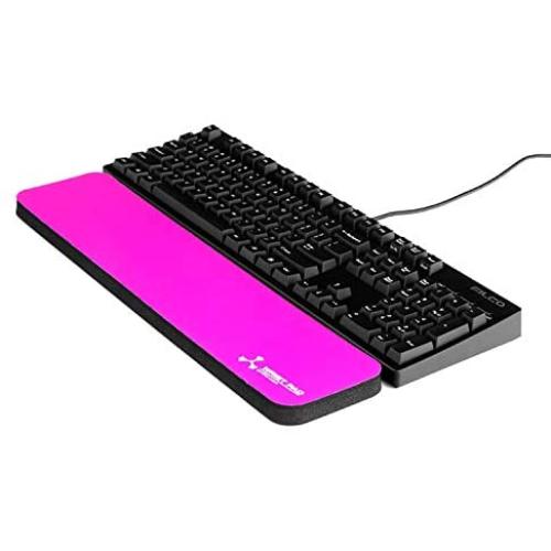 Fat Wrist Pad 17 is a 4 X 17 X 0.75 Inch Wrist Rest for Standard Keyboards and Full Length Mechanical Keyboards (Pink)