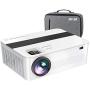 Native 1080p Projector,9000 L Projector for Outdoor Movies with 450''Display,Support 4K Dolby & Zoom,100000 hrs Life,Indoor & Outdoor Projector Compatible with TV Stick,HDMI,VGA.USB,Smartphone,PC