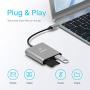 SD Card Reader USB C, Unitek 3 in 1 Type C to USB Camera SD/Micro SD Memory Card Reader Adapter 2TB Capacity for MacBook Pro/Air, iPad Pro, XPS, Samsung Galaxy S10/S9/S8 and More USB-C Devices (15cm)