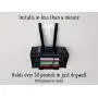 The All-in Wonder Mount by Mount Genie (1-Pack): The Easiest Wall Mount for All Components Routers Modems Xbox Playstation DVRs | One Size Fits All | Designed for Home and Business (White)