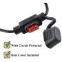 Oyviny Vehicle-Side Custom 4 Way Flat Trailer Wiring Harness Fits for Honda CR-V 2017-2021 Plug-in 3-2 Wire Trailer Tail Light Wiring Converter Assembly with Circuit Protected