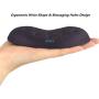 BRILA Ergonomic Memory Foam Mouse Wrist Rest Support Pad Cushion for Computer, Laptop, Office Work, PC Gaming - Massage Holes Design - Wrist Pain Relief (Black Mouse Wrist Rest)