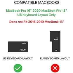 UPPERCASE GhostCover Premium Ultra Thin Keyboard Cover Protector Compatible with 2019+ MacBook Pro 16'' & 2020+ MacBook Pro 13'', with Intel or Apple Silicon M1 Chip, Latest Generation