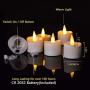 Aulaygo LED Flameless Tealight Candles 12pcs Warm White Electronic Tea Lights with Timer Battery Operated 6hrs On 18 Hrs Off for Christmas Halloween Thanksgiving Home Wedding Party Decor