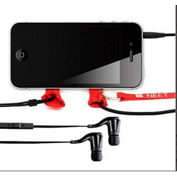NEET 36 inch Cord Organizers, Cable Management Sleeve, Power Wire Cover Strip, Cord Hider Ties, Cloth Cord Cover, Zippered Cord Wrap Keeper, USB Charging Wire Protector, Red