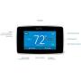 Emerson Sensi Touch Wi-Fi Smart Thermostat with Touchscreen Color Display, Works with Alexa, Energy Star Certified, C-wire Required, ST75