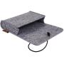 ProCase Felt Storage Case Bag Accessories Organizer for MacBook Laptop Mouse Power Adapter Cables Computer Electronics Cellphone Accessories Charger SSD HHD -Silver Grey