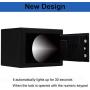 JUGREAT Security Safe Box with Induction Light,Electronic Digital Securit Safe Steel Construction Hidden with Lock，Wall or Cabinet Anchoring Design for Home Office Hotel BusinessGun Passport Cash