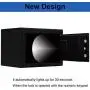 JUGREAT Security Safe Box with Induction Light,Electronic Digital Securit Safe Steel Construction Hidden with Lock，Wall or Cabinet Anchoring Design for Home Office Hotel BusinessGun Passport Cash