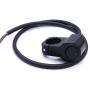 Taiss Universal 12v 7/8″ Blue Light Illuminated Motorcycle ATV Handlebar Push Button Switch Headlight Hazard Brake Fog Light ON/Off Aluminum Alloy Control Switch with 50cm Connect Line F010
