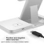 Wireless Charger, 15W Foldable Fast Qi 3 in 1 Wireless Charging Station Compatible with iPhone 11/12/XR/XS/X, iWatch SE/6/5/4/3, Airpods pro/2, FDGAO Wireless Charging Stand for Galaxy S20/S10