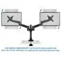Mount-it! Dual Monitor Desk Mount Swivel Arm, Quick Connect with Combo Grommet and Clamp Base (MI-43111-BLK) Mount-it! Dual Monitor Desk Mount Swivel Arm, Quick Connect with Combo Grommet and Clamp Base (MI-43111-BLK)