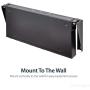 StarTech.com 1U Wall Mount Patch Panel Bracket – 19 in – Steel - Vertical Mounting Bracket for Networking and Data Equipment (RK119WALLV),Black