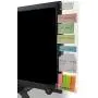 MINSA Fashion Multifunction Utility Acrylic Transparent Computer Monitors Side Panel/Memo Pads/Message Boards/Sticky Boards for Computer Screen, 1 Set (Left & Right) (Phone Holder)