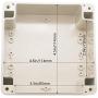 Zulkit Junction Box ABS Plastic Dustproof Waterproof IP65 Universal Electrical Boxes Project Enclosure Grey with Clear Cover 4.7 x 4.7 x 3.5 inch (120 x 120 x 90mm)