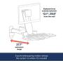 Ergotron – 200 Series Combo Arm – 18-Inch Extension, White