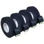 4 Rolls Wire Loom Harness Tape, Wiring Harness Cloth Tape, Black Adhesive Fabric Tape for Automobile Electrical Wire harnessing Noise Damping Heat Proof 19 mm X 15m