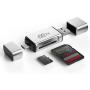 COCOCKA USB SD Card Reader, 3-in-1 USB to SD Card Converter USB OTG Adapter, USB 2.0 Memory Card Reader for Smart Phones/Tablets/PC/Laptop