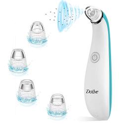 Blackhead Remover Electric Facial Pore Cleaner with 4 Changeable Functional Probes - Rechargeable Blackhead Suction Extractor Tool for men &women (Blue)