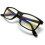 J+S Vision Blue Light Shield Computer Reading/Gaming Glasses - 0.0 Magnification - Anti Blue Light 100% UV Protection Low Color Distortion, Classic Black Frame - Essential Gaming Gear