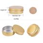 JM-capricorns 24 Pcs 1 Oz Tins Gold Small Aluminum Round Lip Balm Tin Storage Jar Containers with Screw Cap for Lip Balm, Cosmetic, Candles or Tea(Gold) JM-capricorns 24 Pcs 1 Oz Tins Gold Small Aluminum Round Lip Balm Tin Storage Jar Containers with Screw Cap for Lip Balm, Cosmetic, Candles or Tea(Gold)