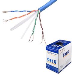Cable Matters UL Listed in-Wall Rated (cm) Bare Copper Cat 6, Cat6 Bulk Cable (Cat6 Ethernet Cable 1000 Feet) in Blue