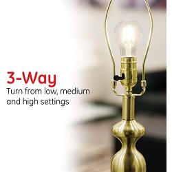 GE 3-Way Lamp Socket, Medium Base, Turn for Low-Medium-High Light Settings, For Floor and Table Lamps, DIY Project, UL Listed, Brushed Gold, 54372