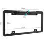 License Plate WiFi Backup Camera, WiFi Rear View Camera, LASTBUS 170° View Angle Universal IP69 Waterproof Car License Plate Frame Camera for Car Truck SUV Pickup Trailer Van Camper