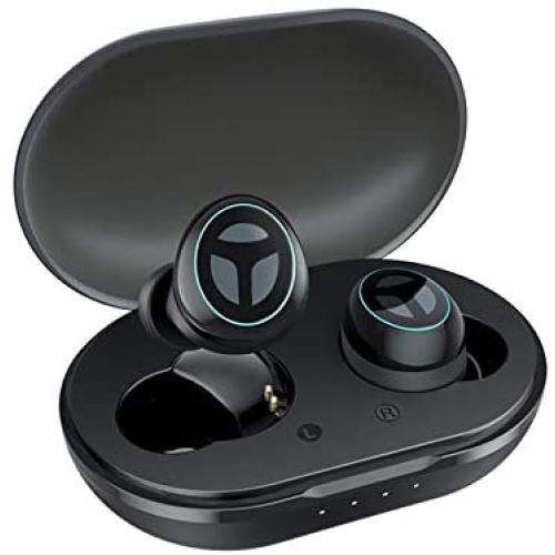 [Upgraded Version] TRANYA B530 Bluetooth 5.0 Deep Bass True Wireless Earbuds, Aptx/AAC Compatible Sports Wireless Headphone with CVC8.0 Noise Cancellation, 80 Hours Playtime with Charging Case