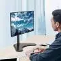 WALI Free Standing Single LCD Monitor Fully Adjustable Desk Mount Fits 1 Screen up to 32 inch, 17.6 lbs. Weight Capacity (MF001), Black WALI Free Standing Single LCD Monitor Fully Adjustable Desk Mount Fits 1 Screen up to 32 inch, 17.6 lbs. Weight Capacity (MF001), Black