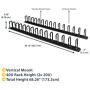 StarTech.com Vertical 0U Server Rack Cable Management w/D-Ring Hooks - 40U Network Rack Cord Manager Panels - 2X 3ft Wire Organizers (CMVER40UD)