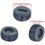 Fielect Carbon Brush Holder Caps 12mm O.D. 5mm Thickness Motor Brush Cover Plastic Fitting Thread Black 10Pcs
