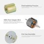 Greartisan DC 12V 30RPM Gear Motor High Torque Electric Micro Speed Reduction Geared Motor Eccentric Output Shaft 37mm Diameter Gearbox