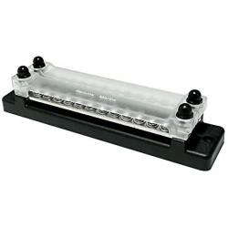24 Terminal 150A Bus Bar Ground Distribution Terminal Block - 2 Row Terminal Grounding Bus Bar with 2 Studs 12 Groundings Per Row