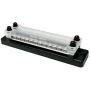 24 Terminal 150A Bus Bar Ground Distribution Terminal Block - 2 Row Terminal Grounding Bus Bar with 2 Studs 12 Groundings Per Row