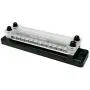24 Terminal 150A Bus Bar Ground Distribution Terminal Block - 2 Row Terminal Grounding Bus Bar with 2 Studs 12 Groundings Per Row