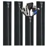 Cable Management Sleeve, 19.5 inch Cord Organizer Cable Wrap Wires Cover Sleeves Wraps Wire Hider System with Zipper for TV Computer PC Desk Home 4 Pack