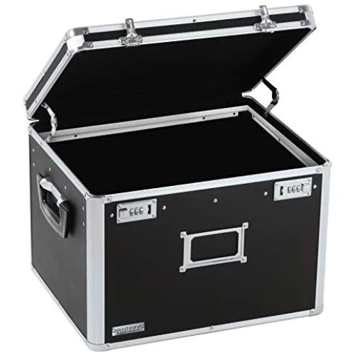 Vaultz Locking File Storage Chest, Two-Handled, Letter/Legal File Storage