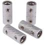 4 Gauge Wire Coupler Terminal Butt Connector (4pcs) Car Audio Stereo Power or Ground Wire Splice Coupler - Nickel Plated