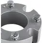 Supreme Suspensions - Front Leveling Kit for 2007-2021 Toyota Tundra and 2007-2021 Toyota Sequoia 3'' Front Lift Strut Spacers 2WD 4WD (Silver)