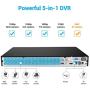 ANNKE 32-Channel H.265+ Security DVR NVR Recorder, 5-in-1 1080P Surveillance CCTV DVR with HDMI Output, Supports up to 18 5MP IP Cameras, P2P Technology, Easy Remote Access, No Hard Drive Included