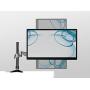 Mount-It! Single Monitor Arm Desk Mount | Gas Spring Monitor Arm | Full Motion Articulating Height Adjustable Stand | Fits 21 22 23 24 27 Inch VESA Compatible Computer Screen | Clamp and Grommet Base