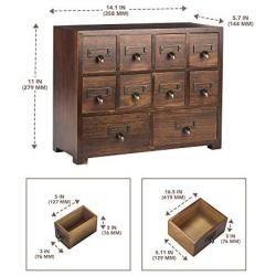 Primo Supply Traditional Solid Wood Small Chinese Medicine Cabinet l Vintage and Retro Look with Great Storage Apothecary Drawer Herbal Dresser l Great for Modern Gear | Wide - NO Assembly Required