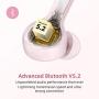 Wireless Earbuds, Upgraded Boltune Bluetooth V5.2 in-Ear Stereo Wireless Headphones USB-C Quick Charge Bluetooth Earbuds IPX8 40Hours Play Time-Pink