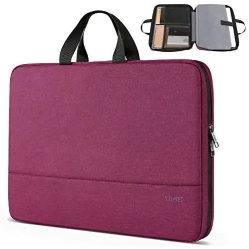 Ytonet 15.6 Inch Laptop Case, TSA Friendly Laptop Sleeve for Women Men Lightweight Slim Computer Carrying Case Compatible for HP Dell Asus Laptops,Computer Protective Case, Purple Red Ytonet 15.6 Inch Laptop Case, TSA Friendly Laptop Sleeve for Women Men Lightweight Slim Computer Carrying Case Compatible for HP Dell Asus Laptops,Computer Protective Case, Purple Red