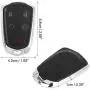 X AUTOHAUX Replacement Keyless Entry Remote Key Fob 315Mhz HYQ2AB for Cadillac SRX 2015-2016
